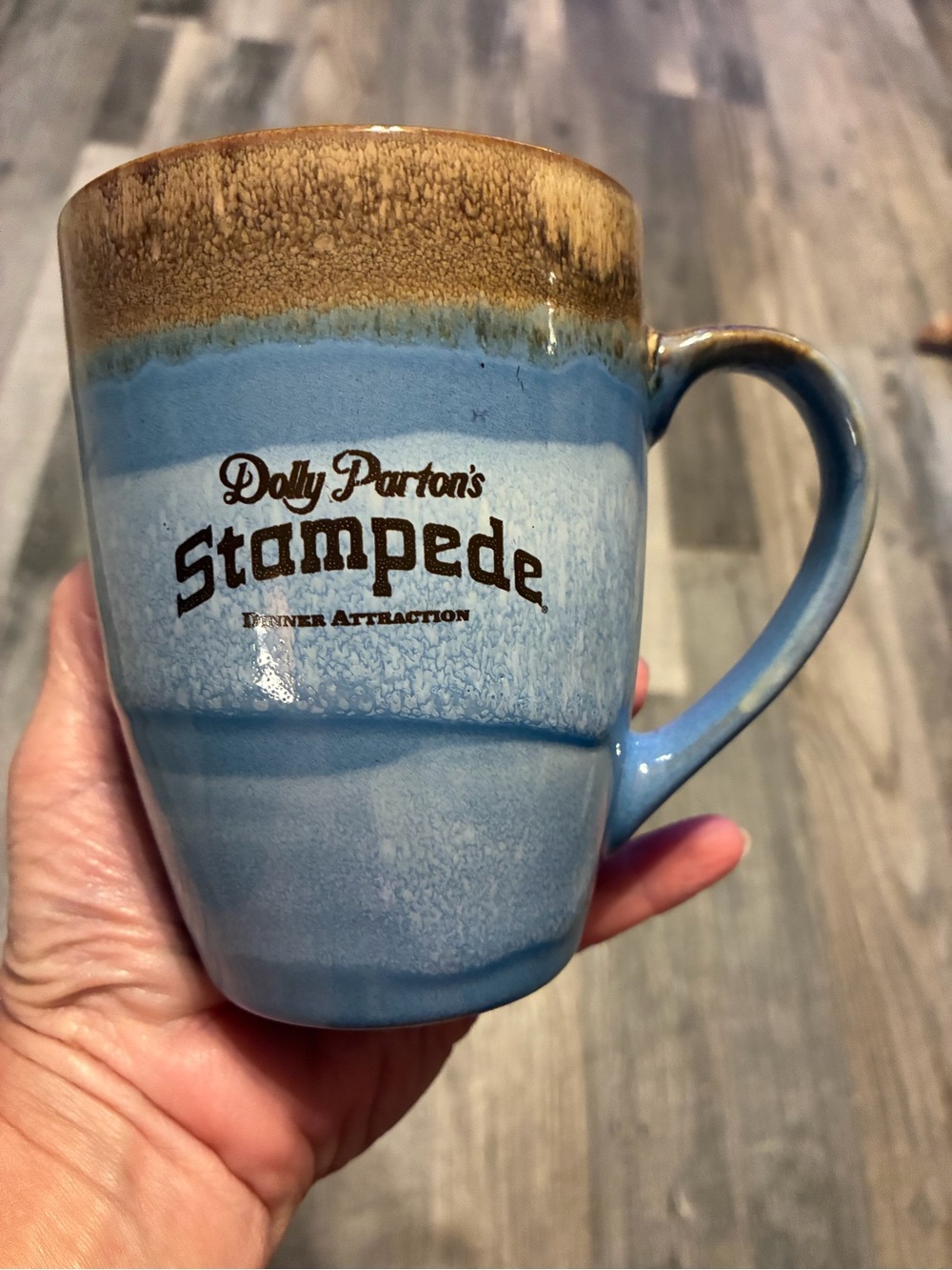 Dolly Parton's Stampede Blue Glazed Ceramic Coffee Mug